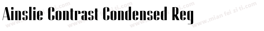 Ainslie Contrast Condensed Regular字体转换